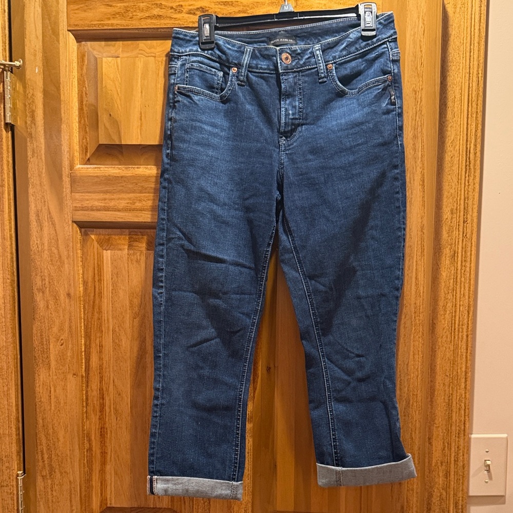 Silver Jeans Dark Blue Ankle Jeans
